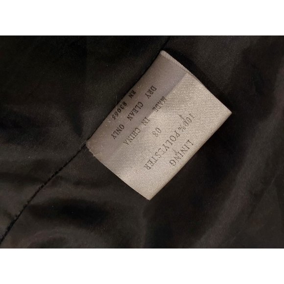 Black Brown 1826 Men's Wool Cashmere Mid Length Herringbone Overcoat Size XL - Picture 11 of 12